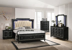 Dresser, Mirror W/ Led Lights And Queen Bed