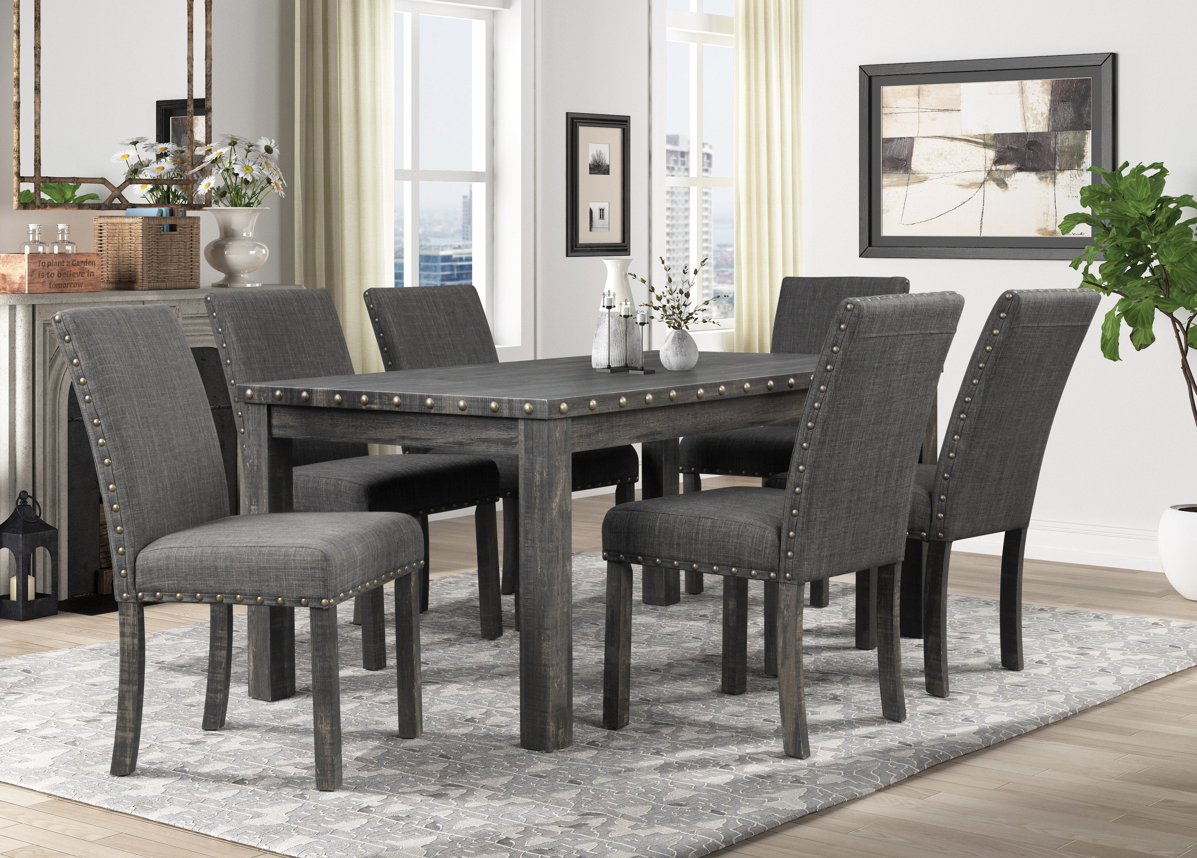 Dinning Table And 6 X Side Chairs - SSD12663