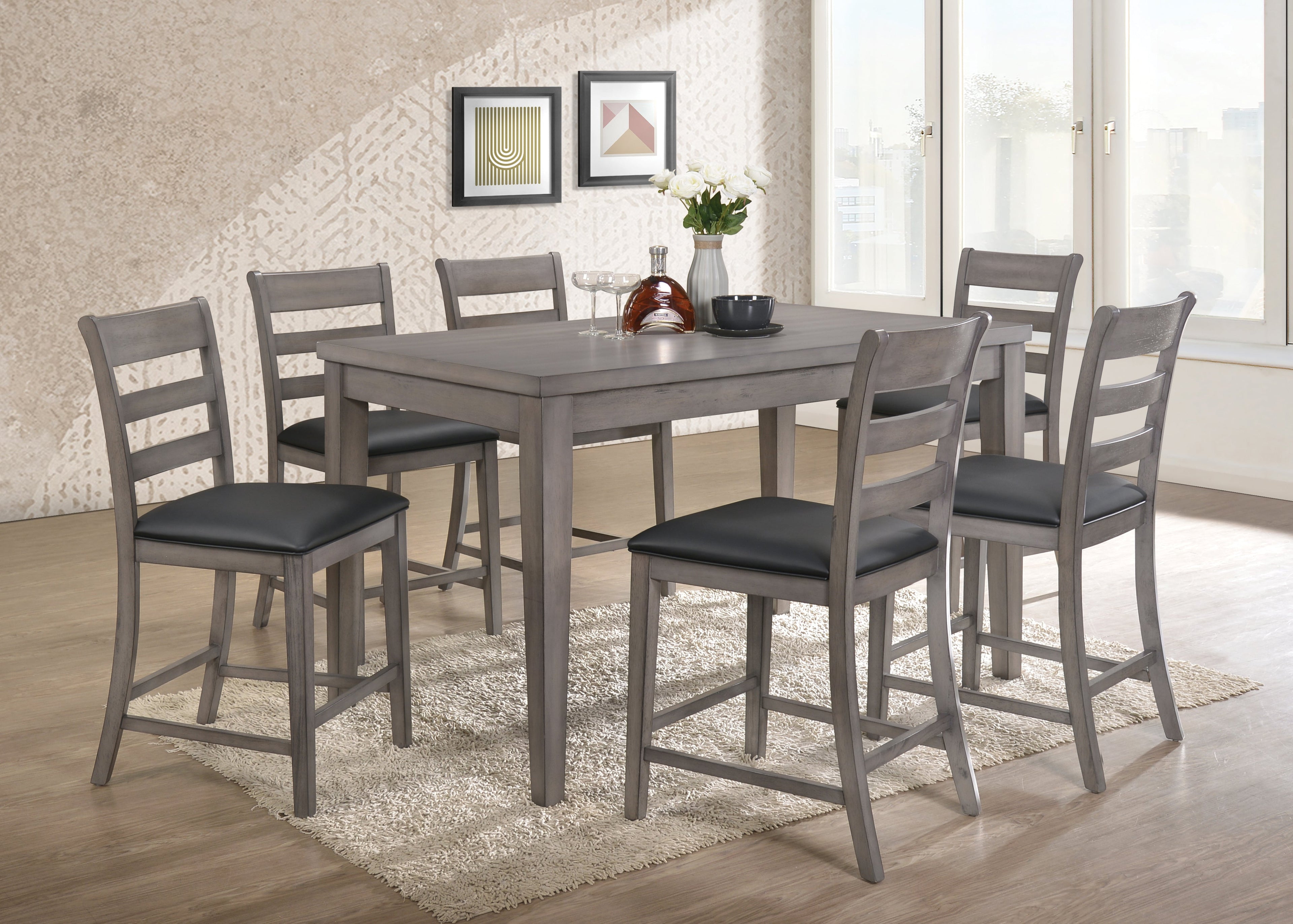 Pub Table And 6 X Pub Chair - SSD30063