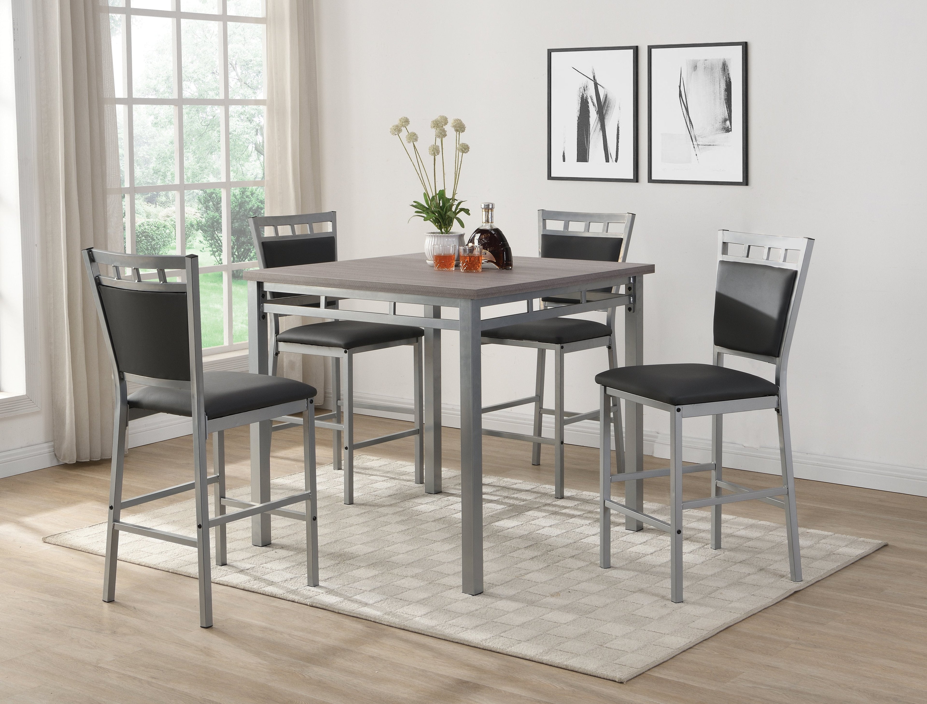 Pub Table & 4 Pub Chairs - SSD39663