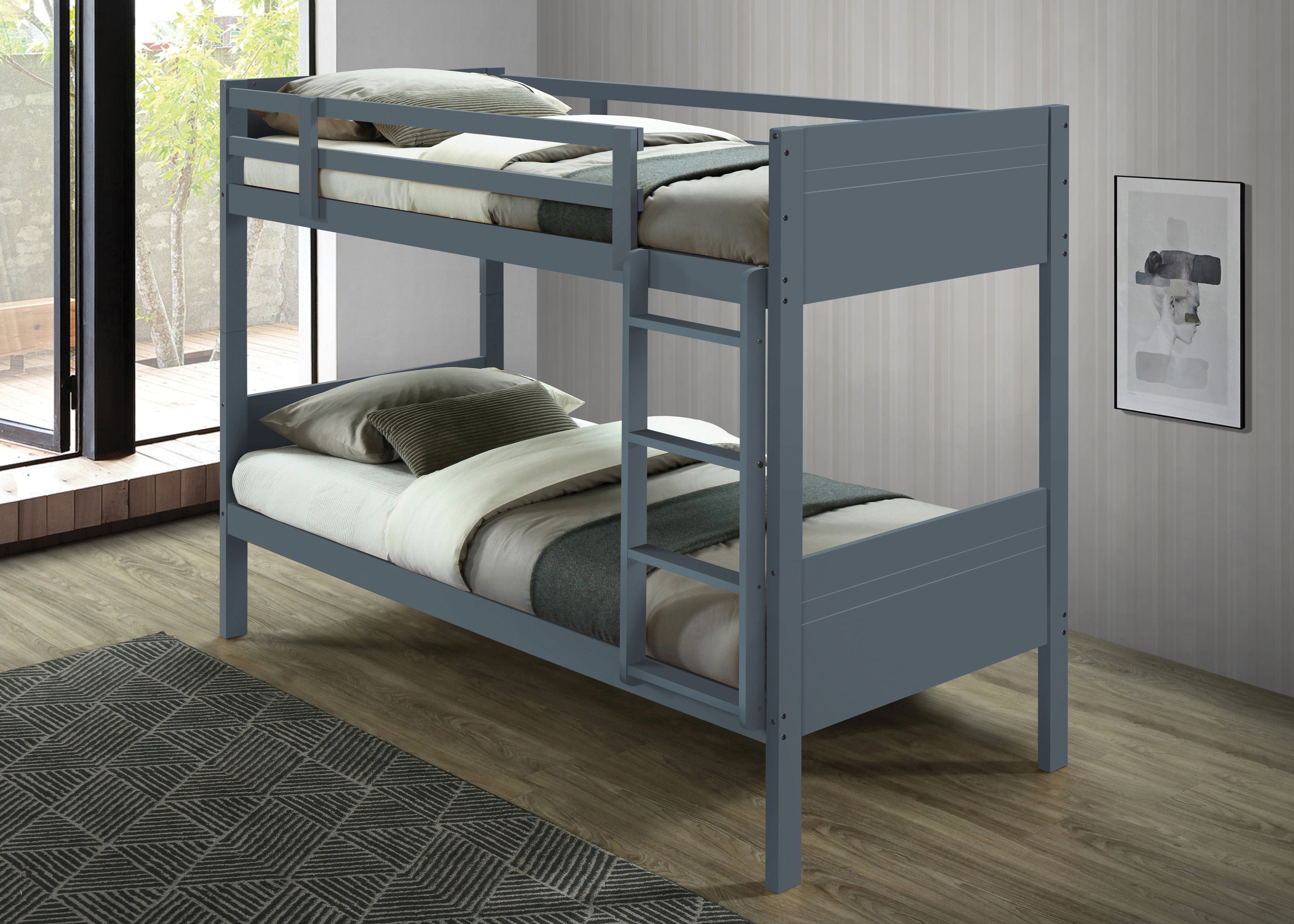 Twin / Twin Wood Bunkbed - SSS23663