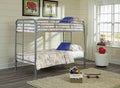 Twin / Twin Grey Metal Bunkbed - SSS48063