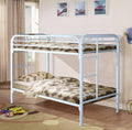 Twin / Twin White Metal Bunkbed - SSS48463
