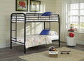 Twin / Twin Black Metal Bunkbed - SSS48563