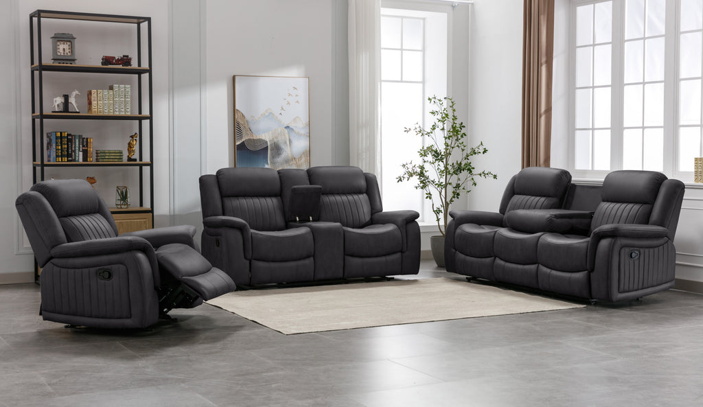 Reclining Sofa W/ Drop Table And Loveseat W/ Console & Usb - SSU14563