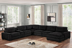 Black 6-Piece Modular Sectional