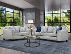 Light Grey Transitional Sofa & Loveseat Set