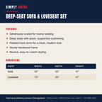 Deep-Seat Sofa & Loveseat Set