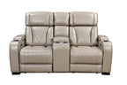 Home Theater Power Reclining Sofa And Home Theater Power Reclining Loveseat