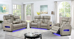Home Theater Power Reclining Sofa And Home Theater Power Reclining Loveseat