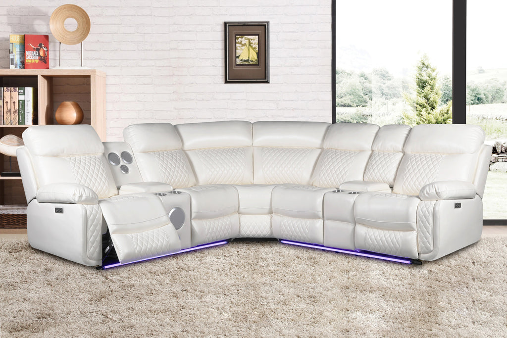 LED & Bluetooth Power Reclining Sectional