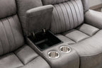 Reclining Sofa W/ Drop Table And Loveseat W/ Console & Usb